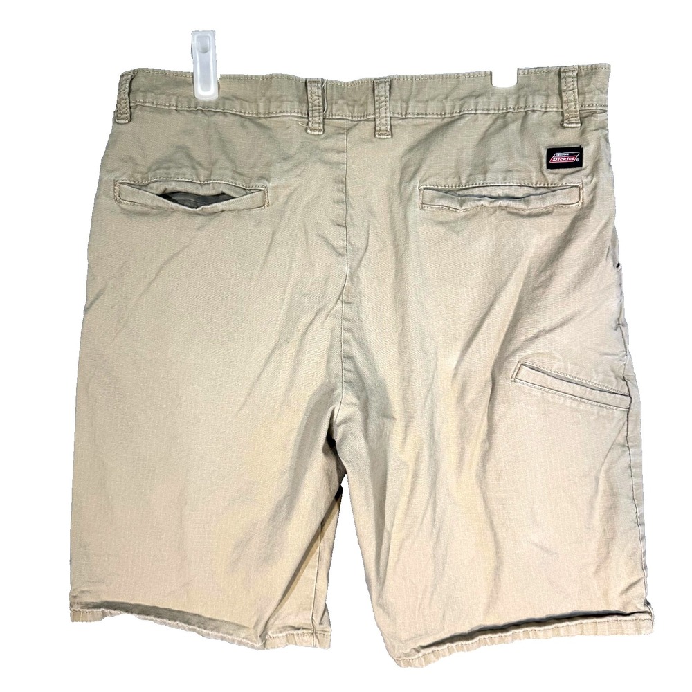 Genuine Dickies Mens Ripstop Shorts Mens 34 Beige Stretch Flex Multi-Use - Picture 2 of 8